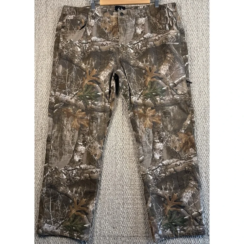 Realtree Edge Camo Pants Mens XL 40x32 Hunting Outdoor Tactical Logo